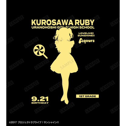 ラブライブ！サンシャイン!!（LoveLive!Sunshine!!） 描き下ろし 黒澤ルビィ 3rdソロコンサートver. 箔印花拉鍊連帽衛衣 男款 XL碼