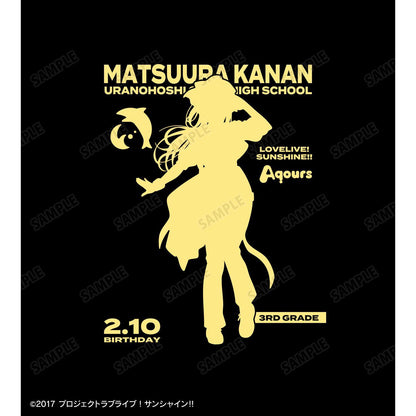 ラブライブ！サンシャイン!!（Love Live! Sunshine!!） 描き下ろし 松浦果南 3rdソロコンサートver. 箔プリント連帽衛衣 女款 XXXL