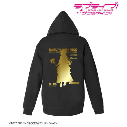 ラブライブ！サンシャイン!!（LoveLive!Sunshine!!） 櫻內梨子 3rd Solo Concert ver. 燙金印花連帽衛衣 女款 XL碼