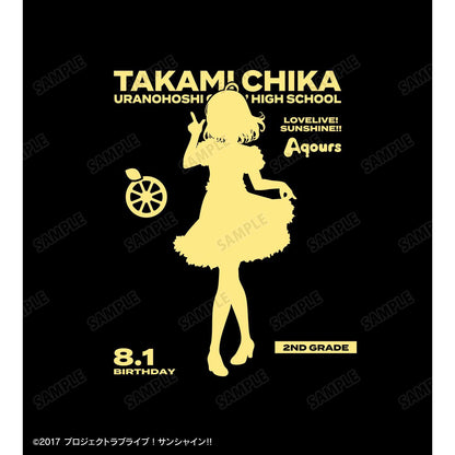 ラブライブ！サンシャイン!!（LoveLive!Sunshine!!） 描き下ろし 高海千歌 3rdソロコンサートver. 箔印花拉鍊連帽衛衣 女款 L碼