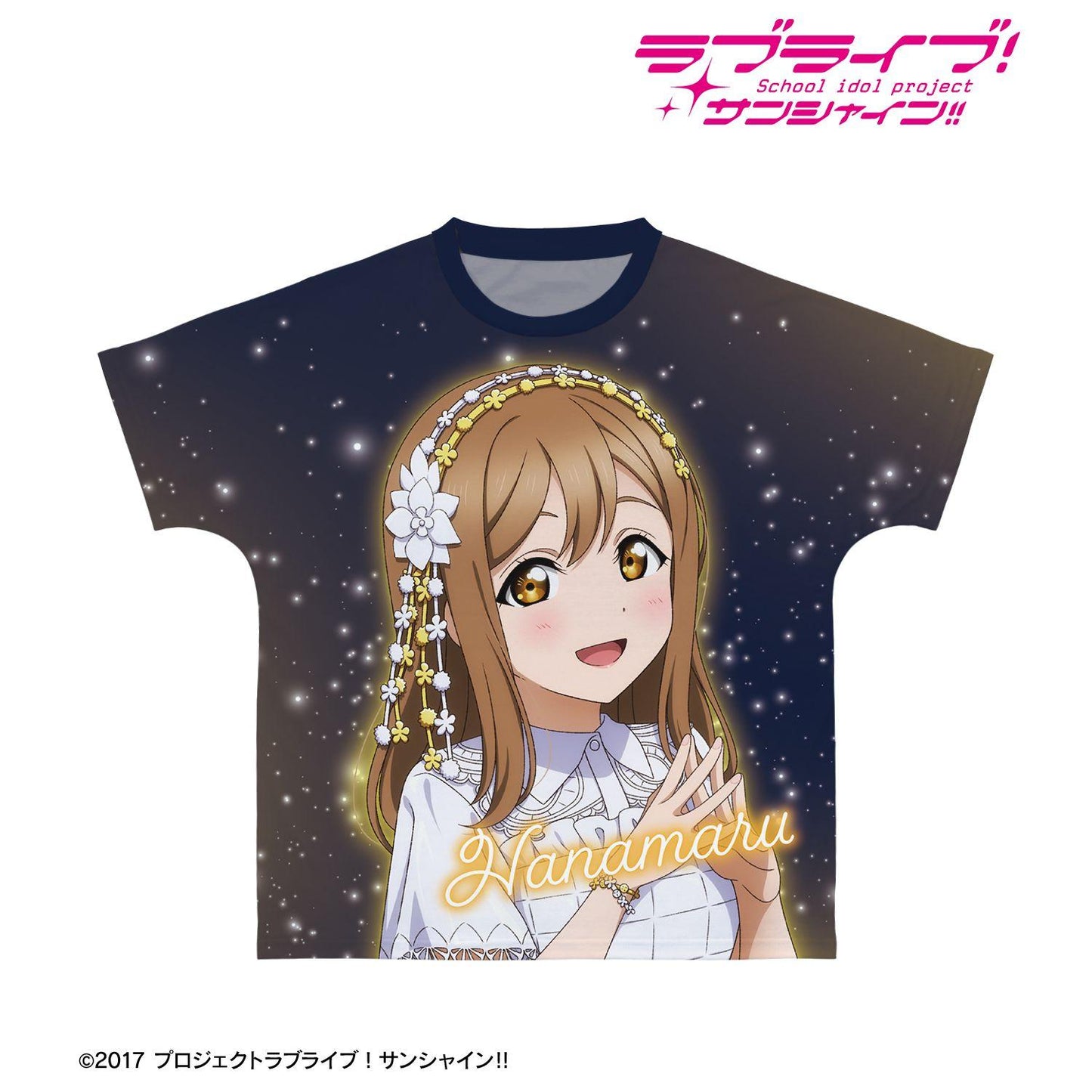 ラブライブ！サンシャイン!!（LoveLive!Sunshine!!） 描き下ろし 國木田花丸 3rdソロコンサートver. 全幅印花T恤 XXS碼