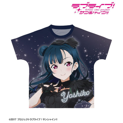 ラブライブ！サンシャイン!!（Love Live! Sunshine!!） 描き下ろし 津島善子 3rdソロコンサートver. 全幅印花T恤 L碼