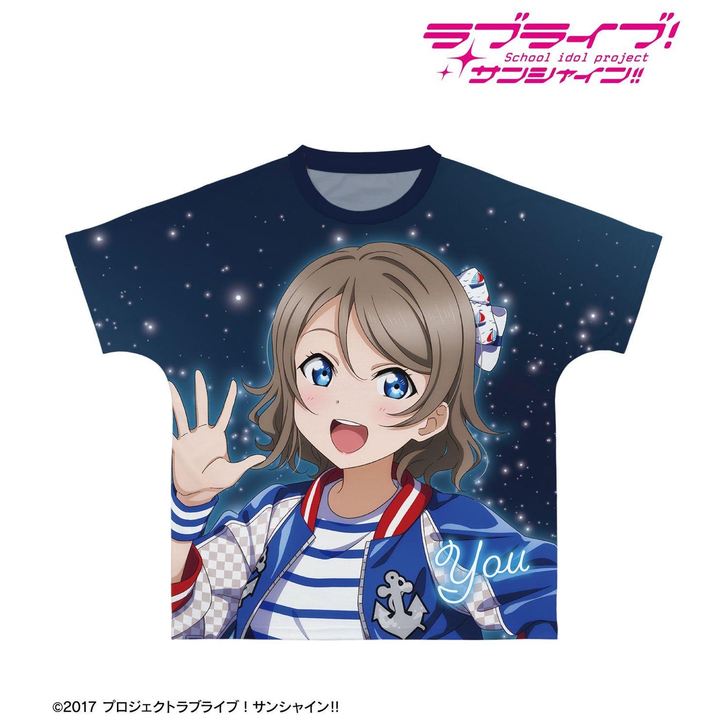 ラブライブ！サンシャイン!!（LoveLive!Sunshine!!） 渡辺曜 3rd Solo Concert ver. 全幅印花T恤