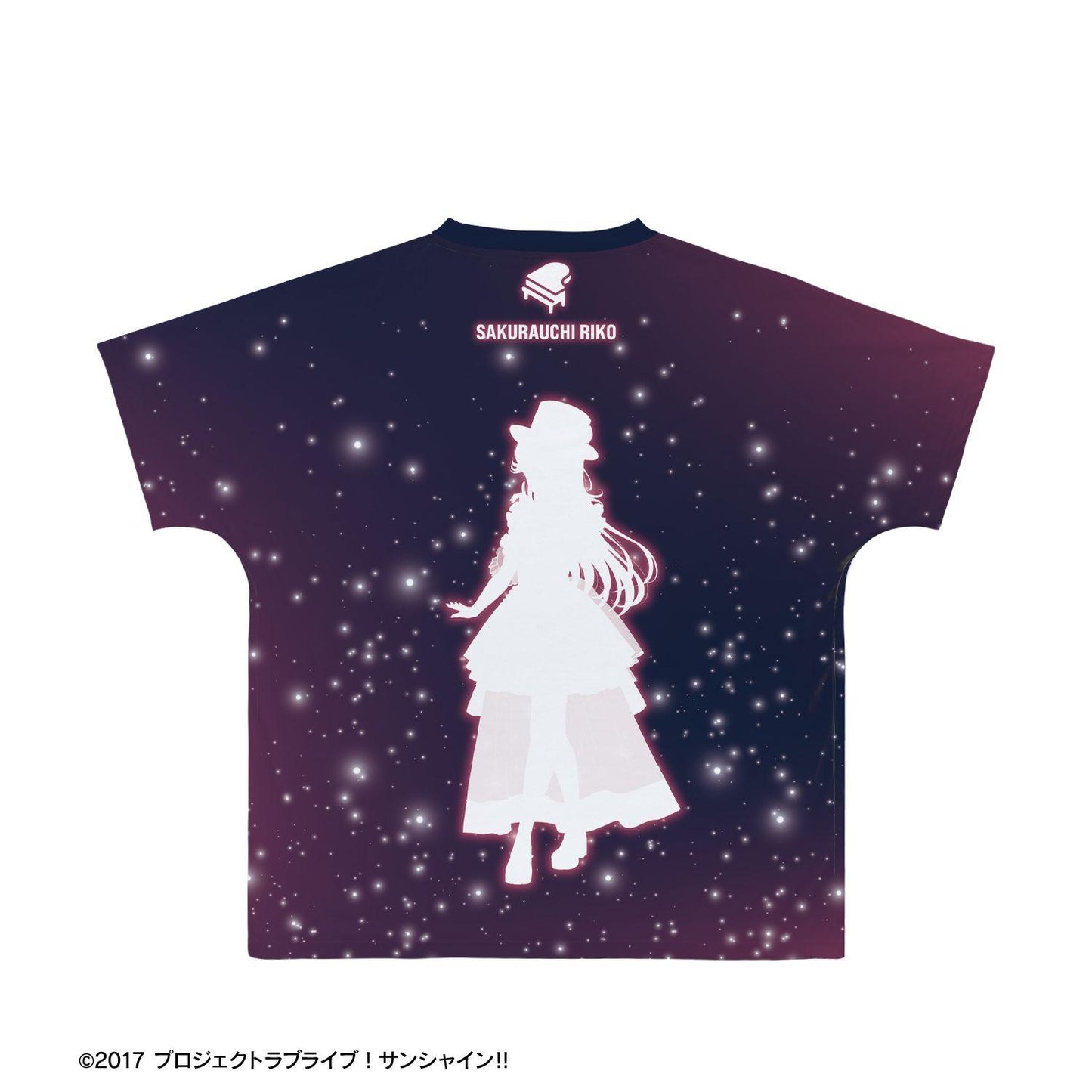ラブライブ！サンシャイン!!（LoveLive!Sunshine!!） 描き下ろし 桜內梨子 3rdソロコンサートver. 全幅印花T恤 XXS碼