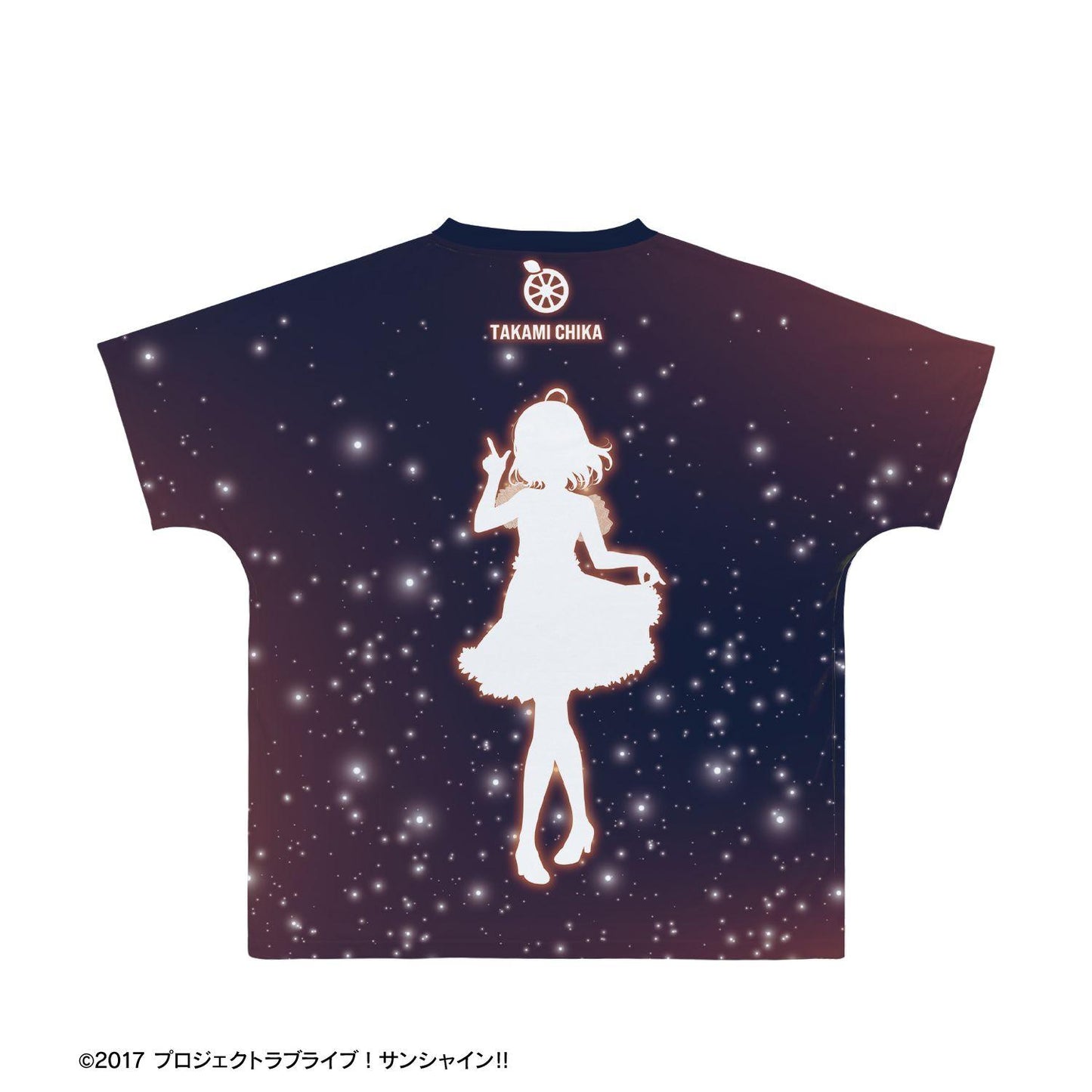 ラブライブ！サンシャイン!!（LoveLive! Sunshine!!） 描き下ろし 高海千歌 3rdソロコンサートver. 全幅印花T恤 XXS碼
