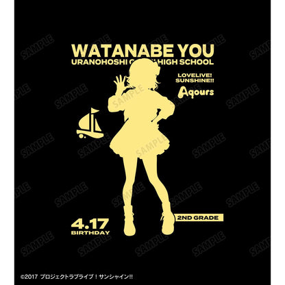ラブライブ！サンシャイン!!（LoveLive!Sunshine!!） 渡辺曜 3rd Solo Concert ver. 箔印花拉鍊連帽衛衣 男款 XL碼