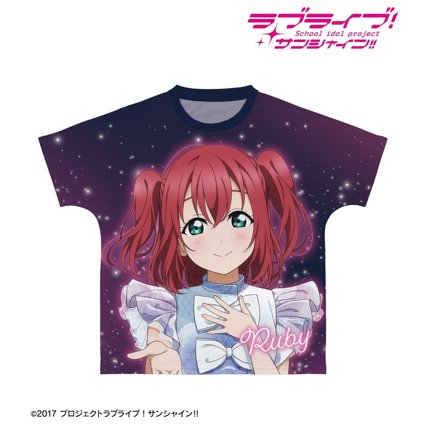 ラブライブ！サンシャイン!!（LoveLive!Sunshine!!） 3rd Solo Concert ver. 黑澤露比 全幅印花T恤 男女同款 XXL