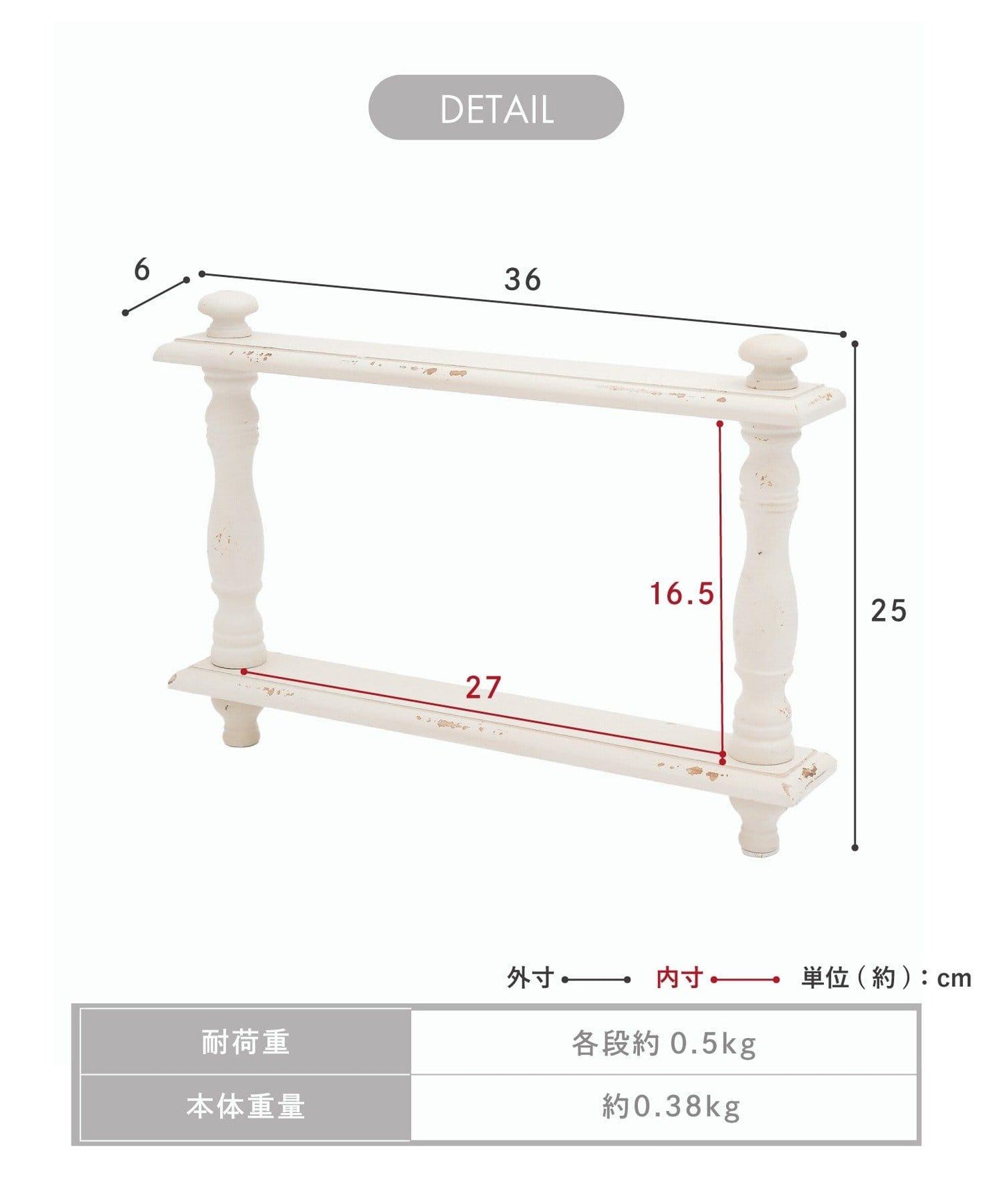 商品 choupinet 復古迷你壁掛置物架