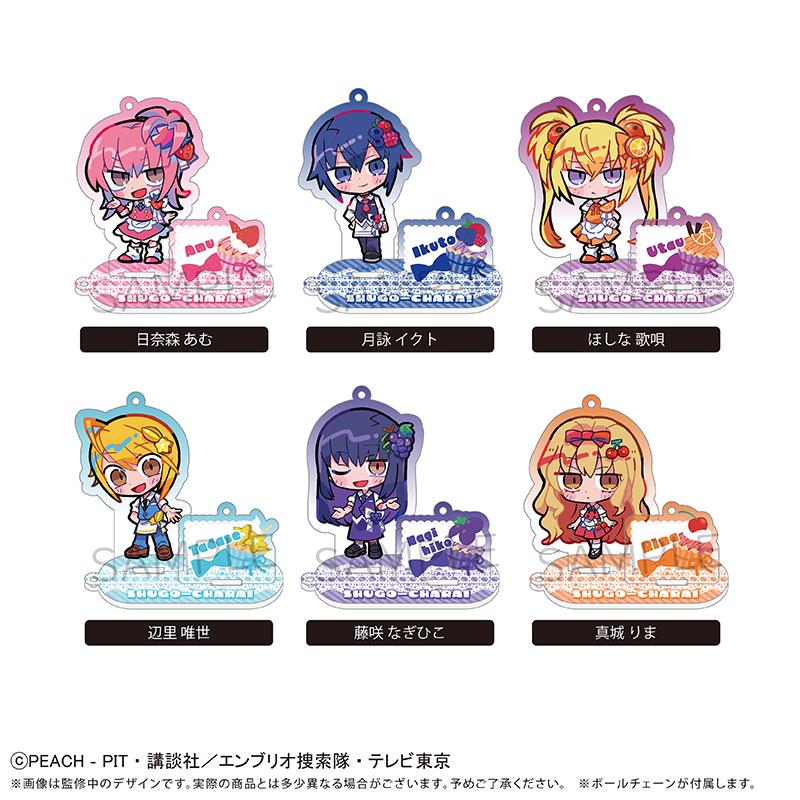 守護甜心！ 臺座付きアクリルキーホルダー フルーツ Ver. 【コンプリートBOX／6個入り】