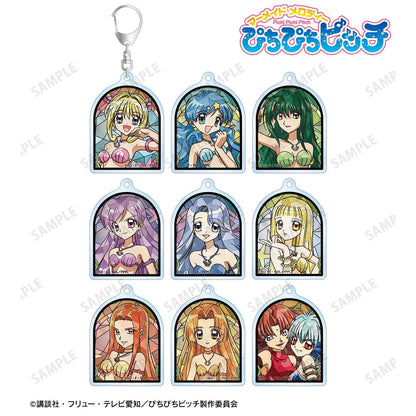 人魚的旋律 トレーディング Aure Glass 亞克力鑰匙扣 (單位/完整盒裝/9個裝)