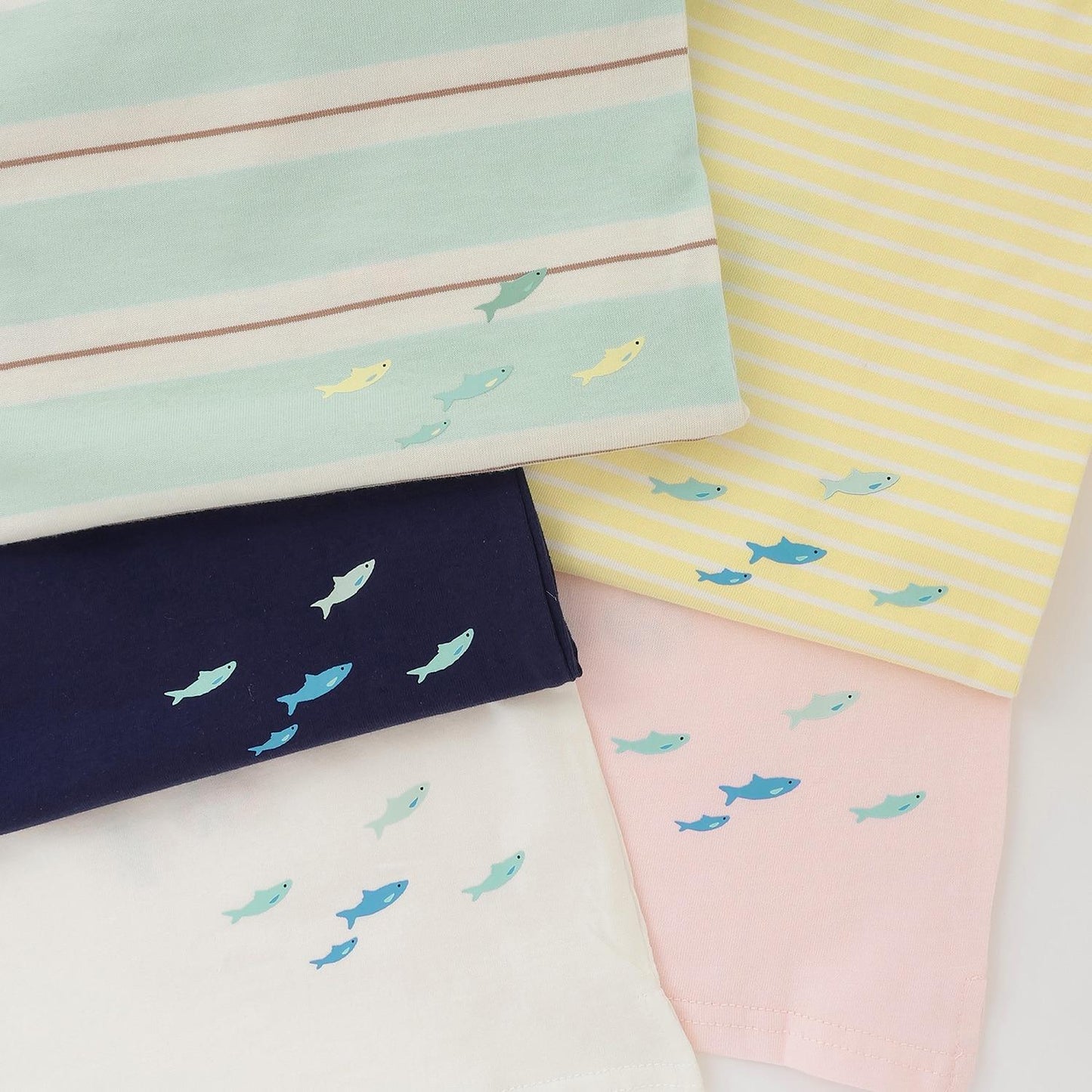 接觸冷感 海洋生物貼花短袖T恤