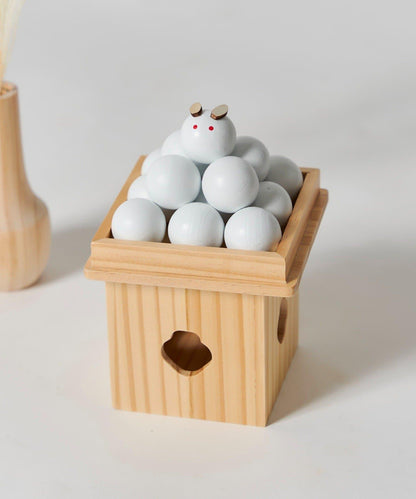 可收納賞月團子擺件