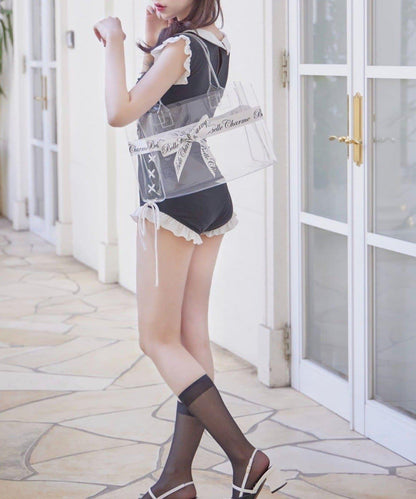 Belle Charme 大蝴蝶結連體泳衣