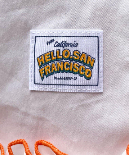 HELLO.SANFRANCISCO 褶皺荷葉邊鎖邊下襬 束腰上衣
