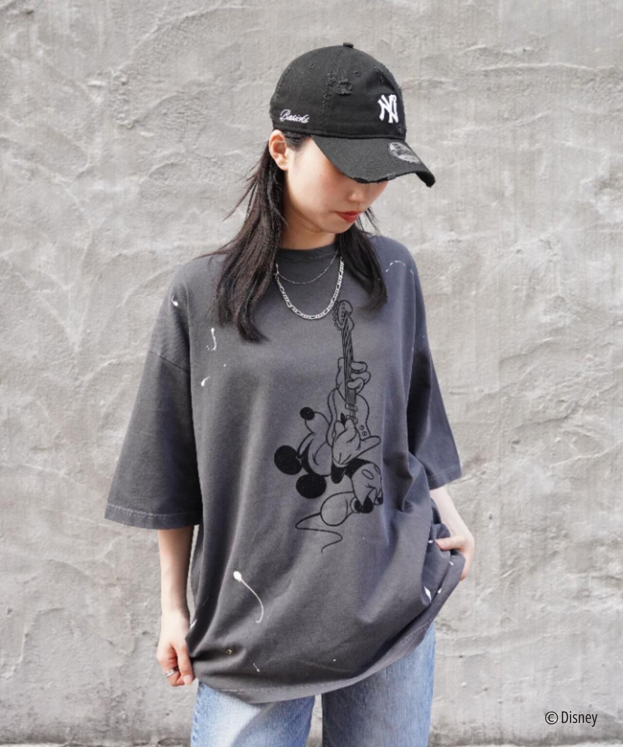 GOOD ROCK SPEED (グッドロックスピード) 聯名Mickey手繪印花T恤/UNISEX
