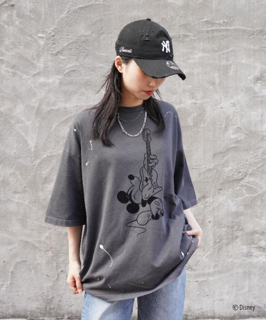 GOOD ROCK SPEED (グッドロックスピード) 聯名Mickey手繪印花T恤/UNISEX