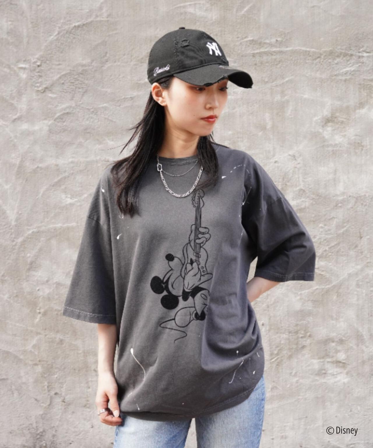 GOOD ROCK SPEED (グッドロックスピード) 聯名Mickey手繪印花T恤/UNISEX