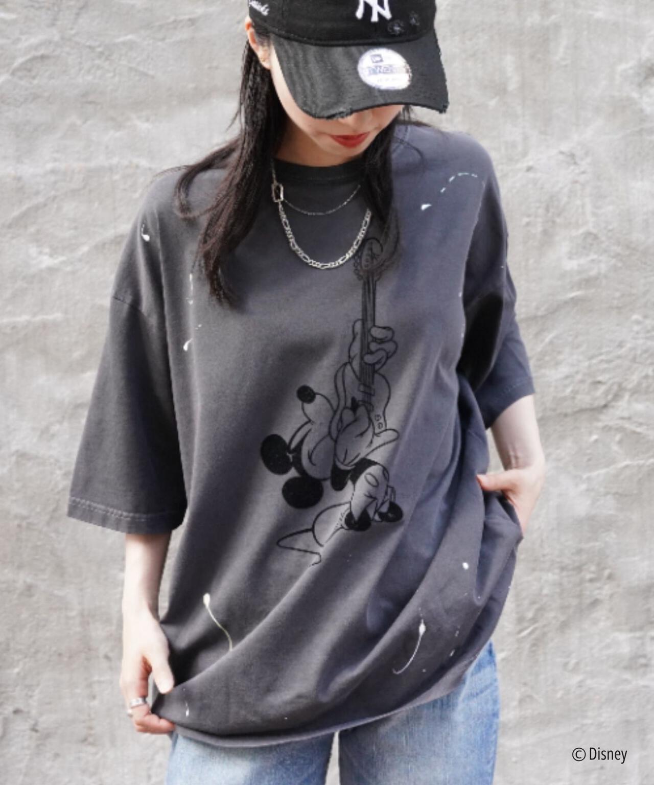 GOOD ROCK SPEED (グッドロックスピード) 聯名Mickey手繪印花T恤/UNISEX