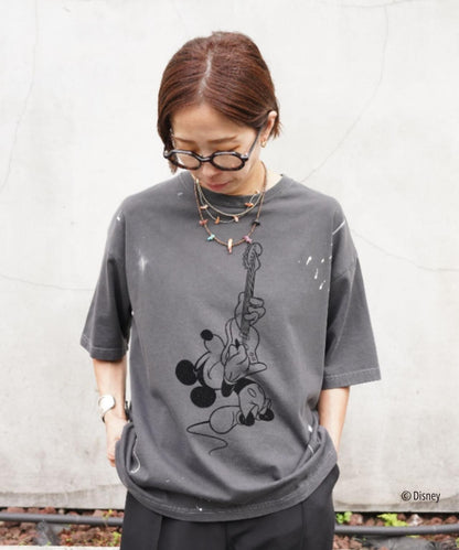 GOOD ROCK SPEED (グッドロックスピード) 聯名Mickey手繪印花T恤/UNISEX