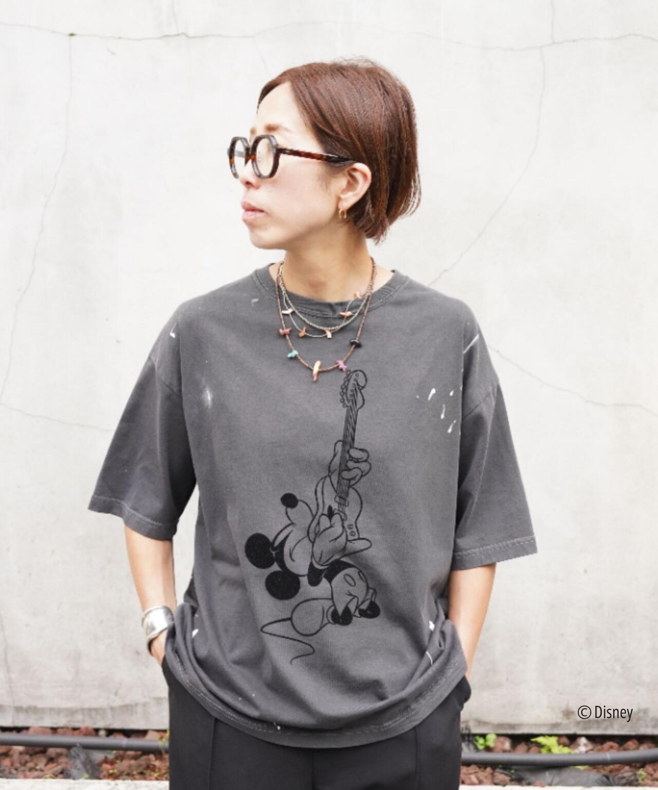 GOOD ROCK SPEED (グッドロックスピード) 聯名Mickey手繪印花T恤/UNISEX