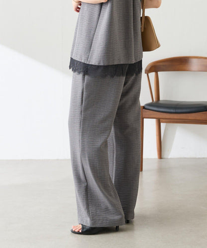 蕾絲拼接襯衫套裝