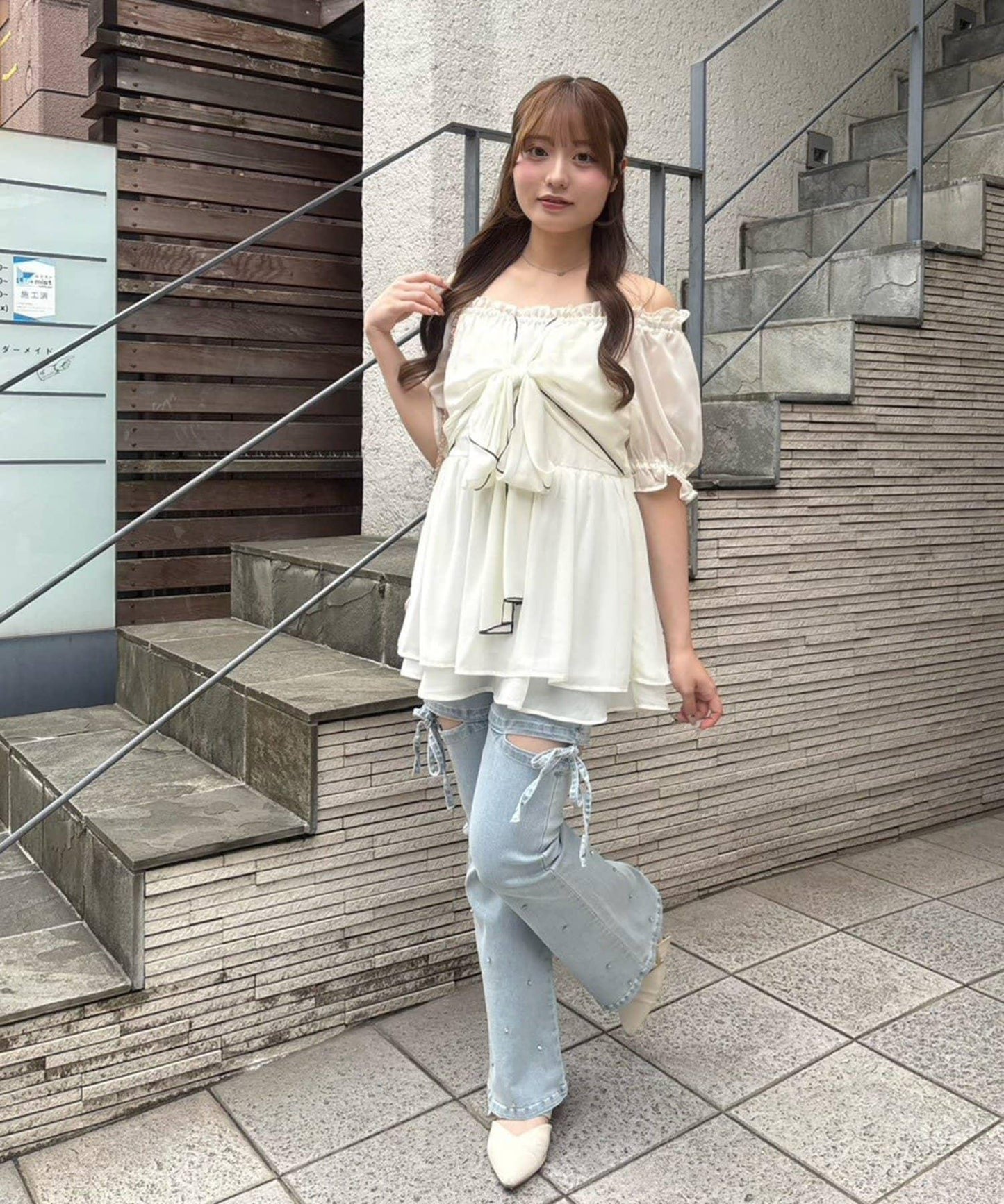 【continuer】大蝴蝶結 罩衫襯衫
