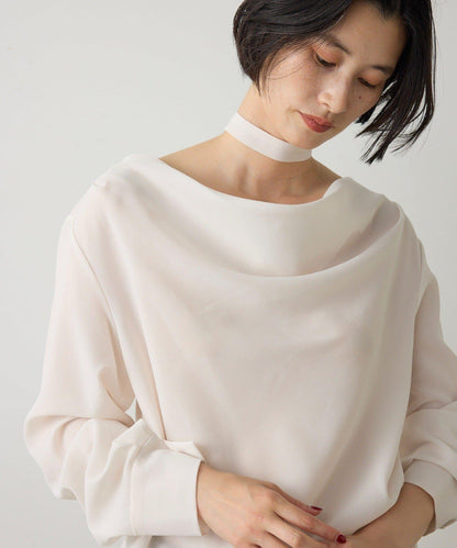 繫帶垂墜感襯衫