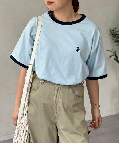 U.S. POLO ASSN. 撞色鑲邊T恤