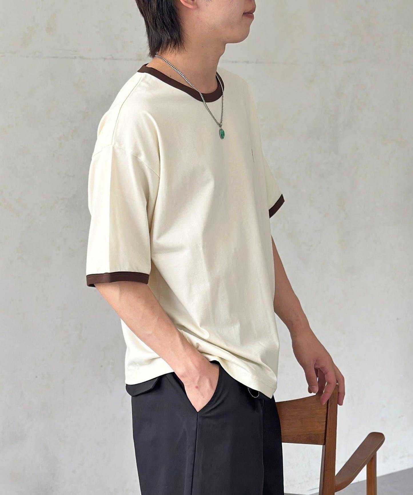 U.S. POLO ASSN. 撞色鑲邊T恤