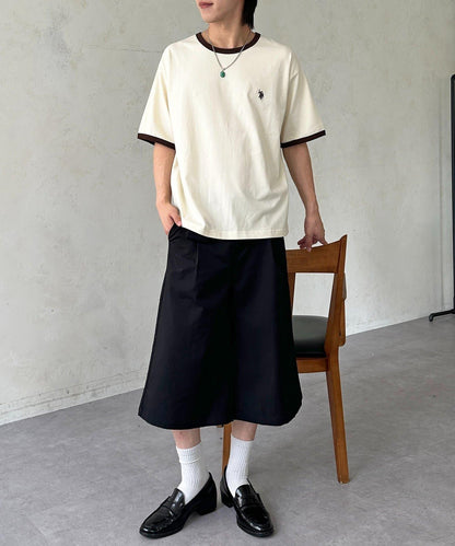 U.S. POLO ASSN. 撞色鑲邊T恤