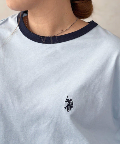 U.S. POLO ASSN. 撞色鑲邊T恤
