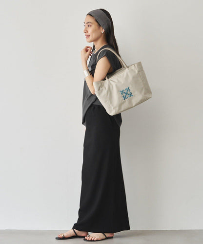 Monogram刺繡 CORDURA尼龍托特包