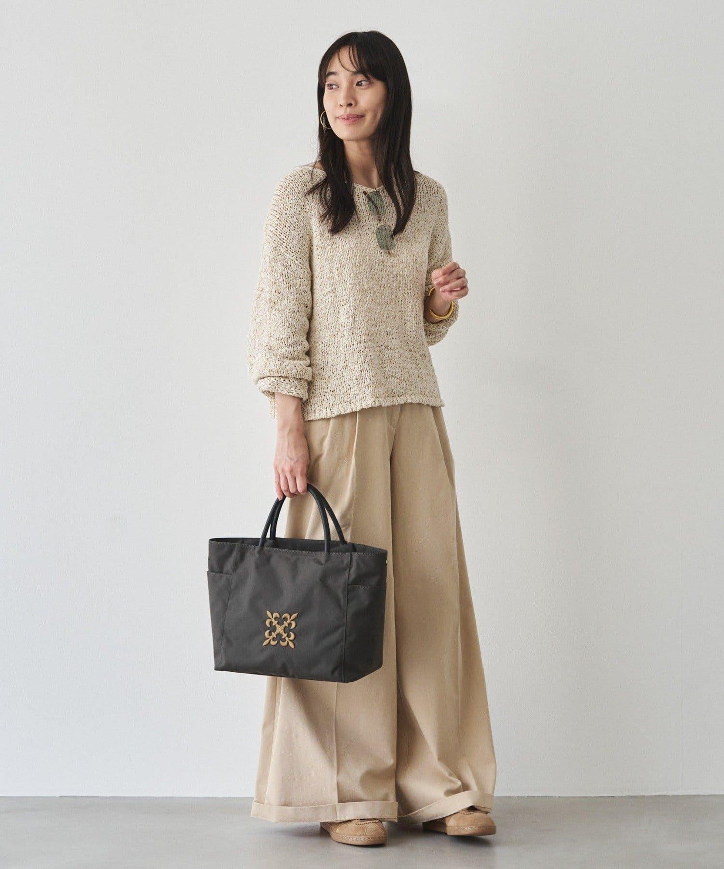 Monogram刺繡 CORDURA尼龍托特包