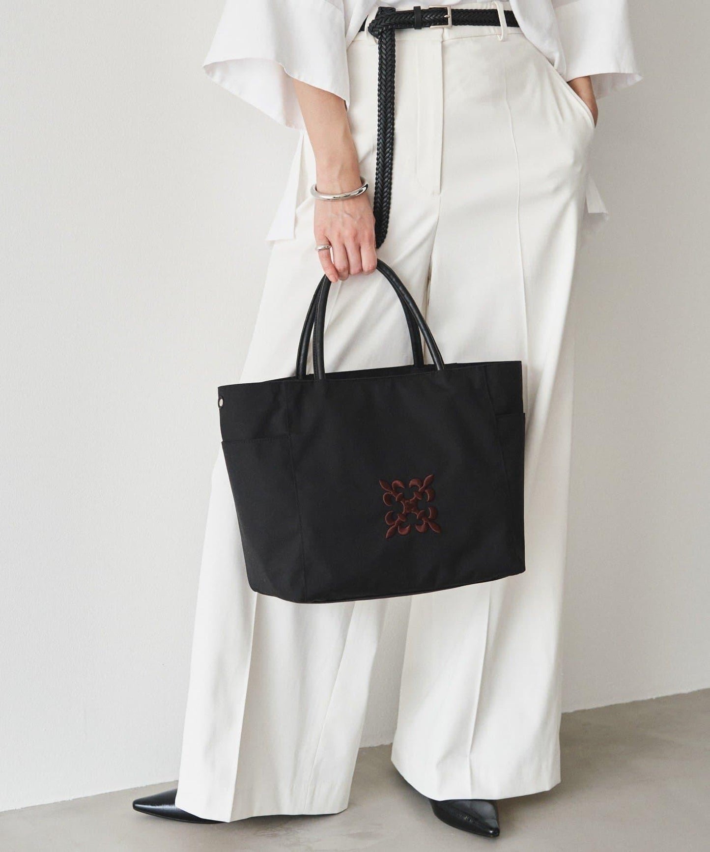 Monogram刺繡 CORDURA尼龍托特包