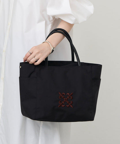 Monogram刺繡 CORDURA尼龍托特包