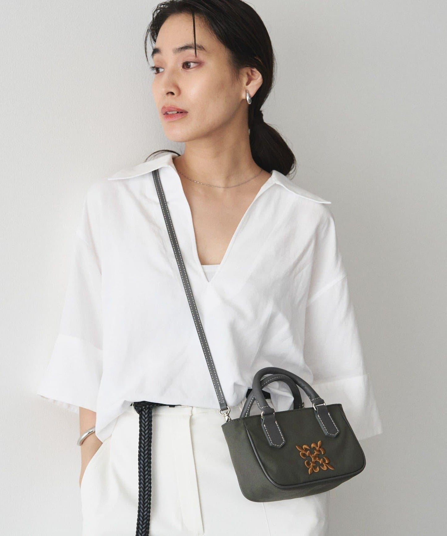 Monogram刺繡 CORDURA尼龍2WAY迷你單肩包