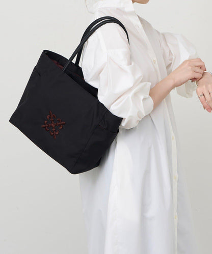 Monogram刺繡 CORDURA尼龍托特包