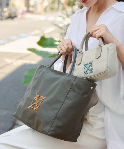 Monogram刺繡 CORDURA尼龍托特包