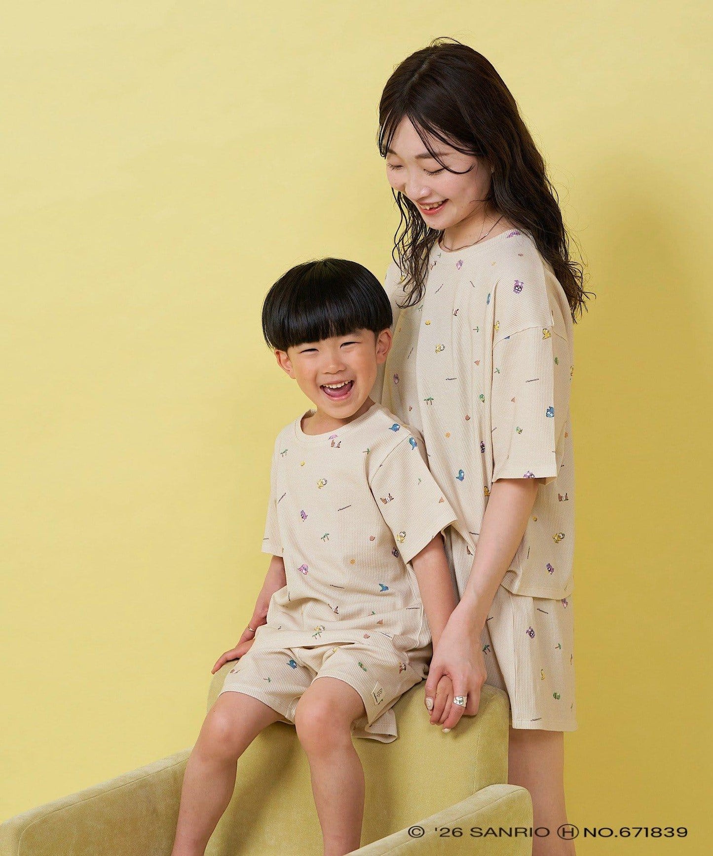 【B Kastane× はぴだんぶい】兒童家居服T恤