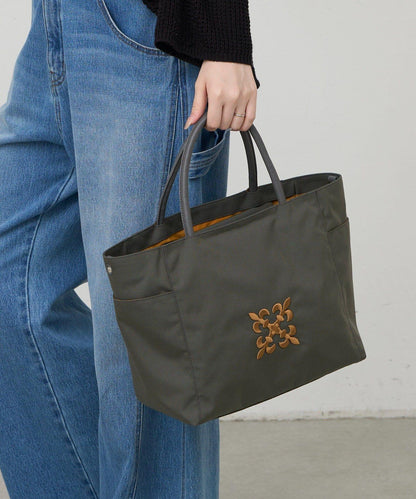 Monogram刺繡 CORDURA尼龍托特包