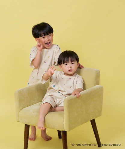 【B Kastane× はぴだんぶい】兒童家居服T恤