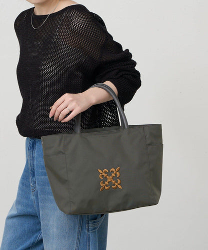 Monogram刺繡 CORDURA尼龍托特包