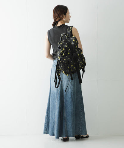 GANNI PRINTED NYLON BACKPACK