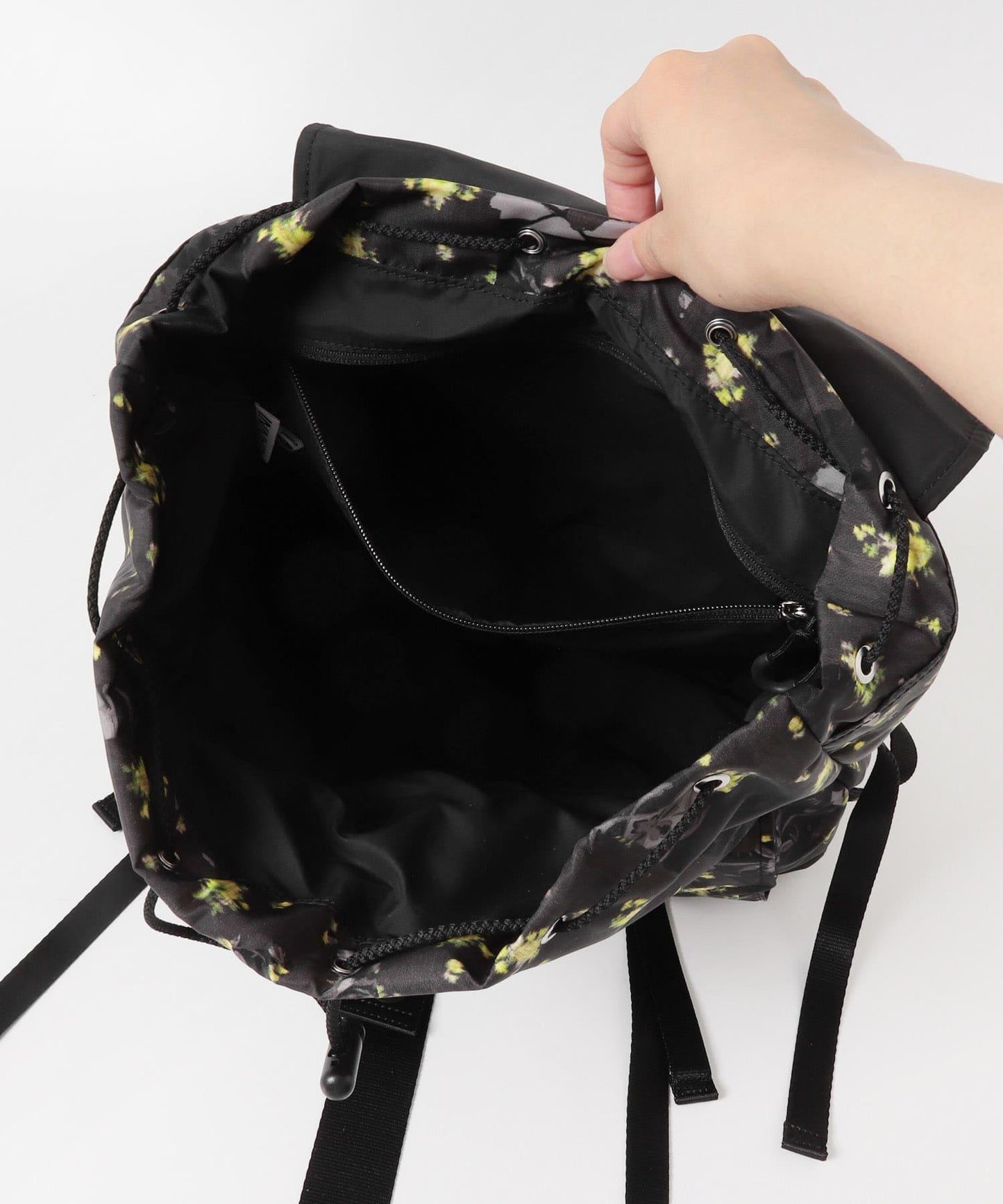 GANNI PRINTED NYLON BACKPACK
