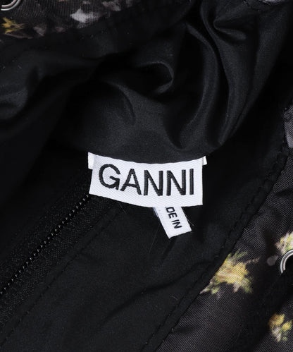 GANNI PRINTED NYLON BACKPACK