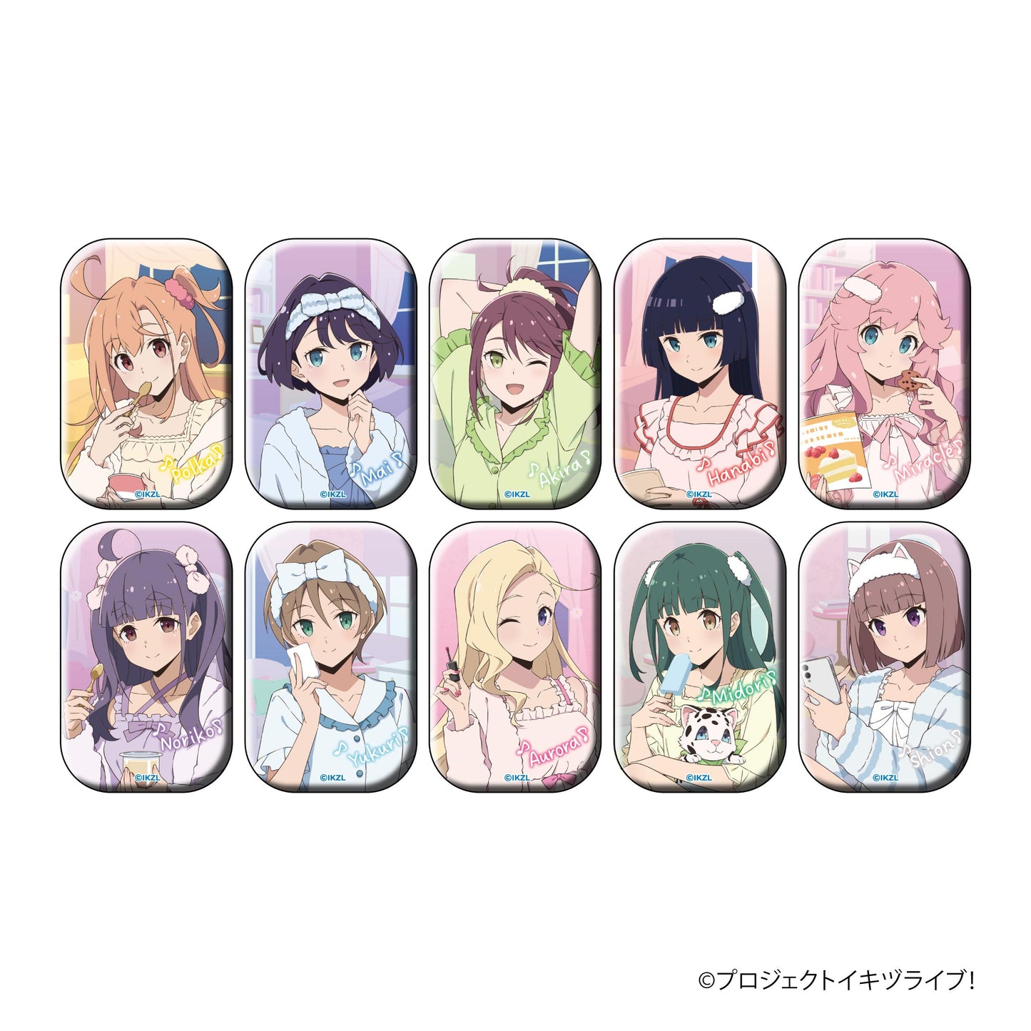 イキヅライブ！ LOVELIVE! BLUEBIRD 方形徽章收藏 【BOX／10個裝】