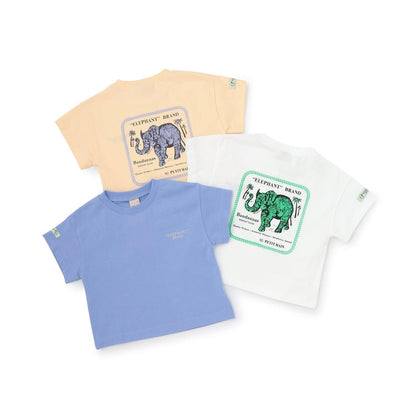ELEPHANT/リンク 寬鬆版型兒童短袖T恤