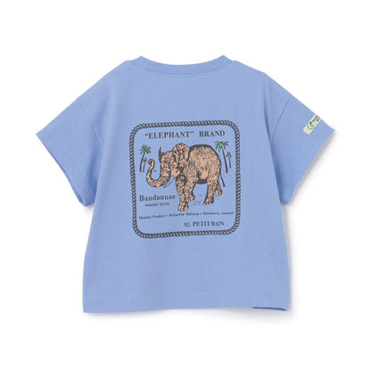 ELEPHANT/リンク 寬鬆版型兒童短袖T恤