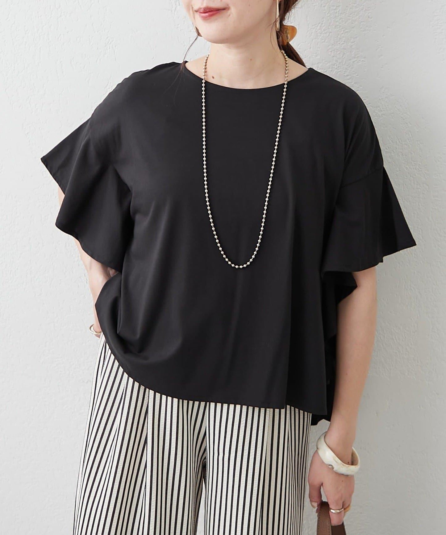 喇叭袖 寬鬆T恤