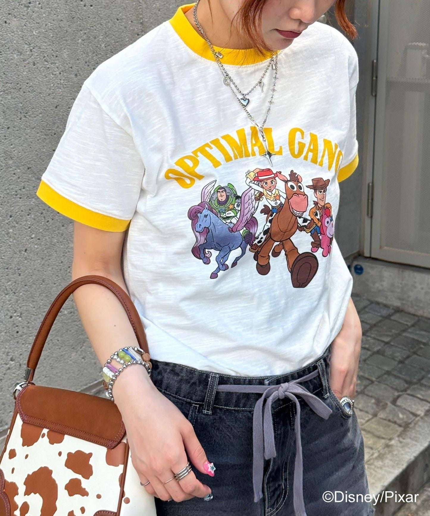 TOY STORY（玩具總動員） 印花撞色T恤